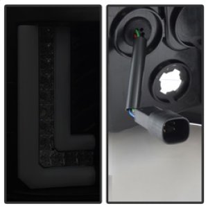 GMC Sierra LED Tail Lights - Rear - SPYDER - Light Bar - Black Smoke - `16-`17