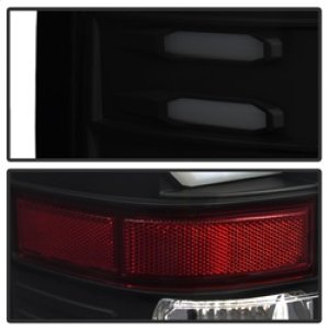 GMC Sierra LED Tail Lights - Rear - SPYDER - Light Bar - Black Smoke - `16-`17