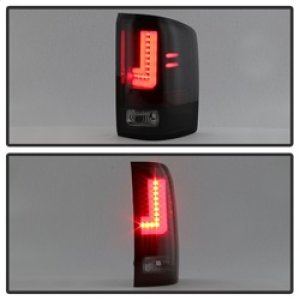 GMC Sierra LED Tail Lights - Rear - SPYDER - Light Bar - Black Smoke - `16-`17