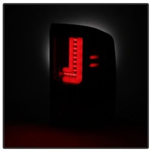 GMC Sierra LED Tail Lights - Rear - SPYDER - Light Bar - Black Smoke - `16-`17
