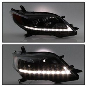 Toyota Sienna Headlights - SPYDER - Projector Headlights - DRL LED - Black - `11-`14
