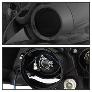 Toyota Sienna Headlights - SPYDER - Projector, DRL LED - Smoke - `11-`14