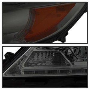 Toyota Sienna Headlights - SPYDER - Projector, DRL LED - Smoke - `11-`14