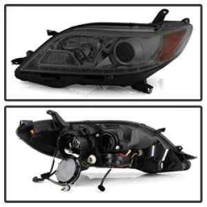 Toyota Sienna Headlights - SPYDER - Projector, DRL LED - Smoke - `11-`14