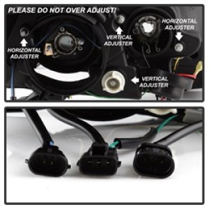 Toyota Sienna Headlights - SPYDER - Projector, DRL LED - Smoke - `11-`14