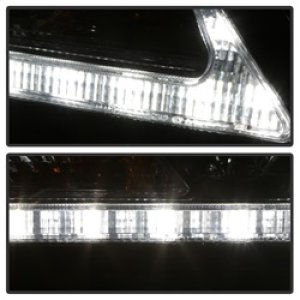 Toyota Sienna Headlights - SPYDER - Projector, DRL LED - Smoke - `11-`14