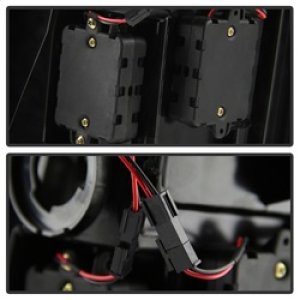 Dodge Ram LED Tail Lights - SPYDER - Light Bar - Red Clear - `09-`16