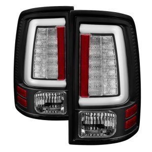 Dodge Ram LED Tail Lights - SPYDER - Light Bar, V2, LED Model Only - Black - `13-`14