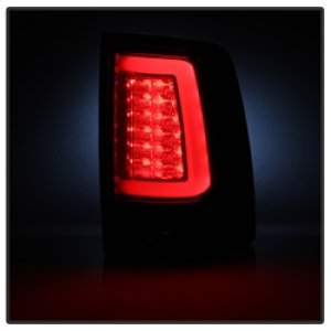 Dodge Ram Tail Lights - Rear - SPYDER - V2 LED - Red Clear - `13-`14