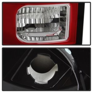 Dodge Ram Tail Lights - Rear - SPYDER - V2 LED - Red Clear - `13-`14