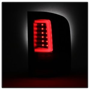Chevrolet Silverado LED Tail Lights - SPYDER - Light Bar LED Tail Lights, Version 3 - Black - `07-`13