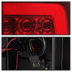 Chevrolet Silverado Tail Lights - SPYDER - Light Bar LED, Version 3 - Red Clear - `07-`13
