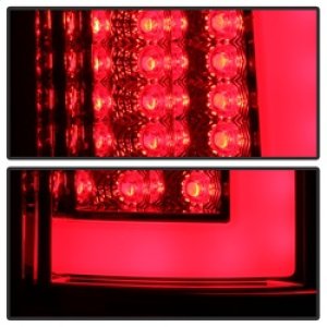 Dodge Ram 3500 SLT LED Tail Lights - SPYDER - V3 Light Bar - Red Clear - `03-`06