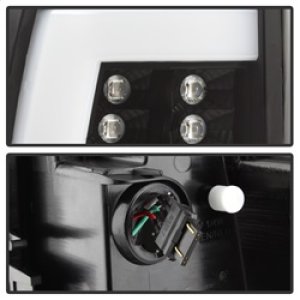 GMC Yukon Tail Lights - SPYDER - Light Bar LED, Version 2 - Black - `00-`06