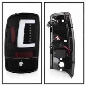 GMC Yukon XL Tail Lights - SPYDER - Light Bar LED, Version 2 - Black - `00-`06