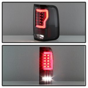 Ford F-150 Headlights - SPYDER - Projector Tail Lights - Light Bar DRL LED - Version 2 - Black - `04-`08