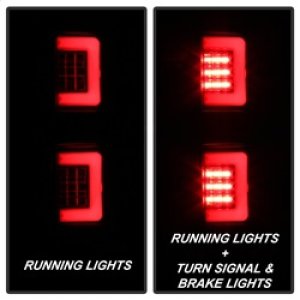 Ford F-150 LED Tail Lights - Rear - SPYDER - Version 2, Light Bar - Black - `09-`14