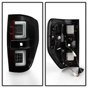 Ford F-150 LED Tail Lights - Rear - SPYDER - Version 2, Light Bar - Black - `09-`14