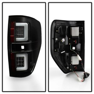 Ford F-150 LED Tail Lights - Rear - SPYDER - Version 2, Light Bar - Black - `09-`14