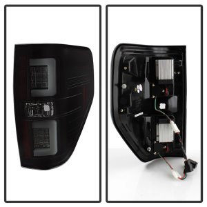 Ford F-150 LED Tail Lights - Rear - SPYDER - Version 2 - Black Smoke - `09-`14 Ford F-150 LED Tail Lights - Rear - SPYDER - Version 2 - Black Smoke - `09-`14
