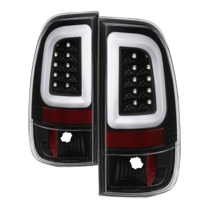 Ford F-150 Tail Lights - SPYDER - Light Bar LED, Version 3 - Black - `97-`03