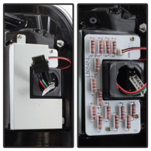 Ford F-150 Tail Lights - SPYDER - Light Bar LED, Version 3 - Black - `97-`03