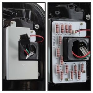 Ford F-150 LED Tail Lights - Rear - SPYDER - Light Bar LED, Version 3 - Black Smoke - `97-`03