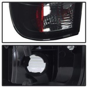 Ford F-250 LED Tail Lights - Rear - SPYDER - Light Bar LED, Version 3 - Black Smoke - `97-`03