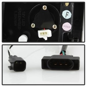 Dodge Ram 2500 SLT Tail Lights - SPYDER - Light Bar, V3 - Black - `07-`09