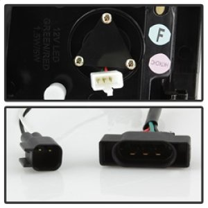 Dodge Ram 3500 SLT LED Tail Lights - SPYDER - Light Bar, Version 3 - Red Clear - `07-`09