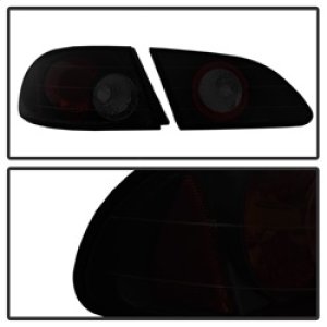 Toyota Corolla Tail Lights - SPYDER - Euro - Black Smoke - `98-`02
