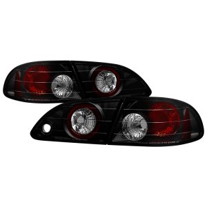 Toyota Corolla Tail Lights - SPYDER - Euro - Black Smoke - `98-`02
