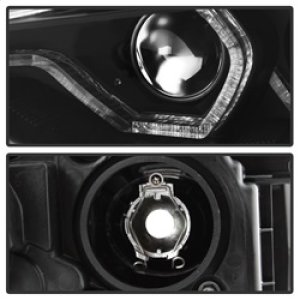 BMW 3 Series Headlights - Front - SPYDER - Projector + LED DRL - Black - `12-`14