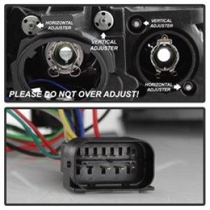 BMW 3 Series Headlights - Front - SPYDER - Projector + LED DRL - Black - `12-`14