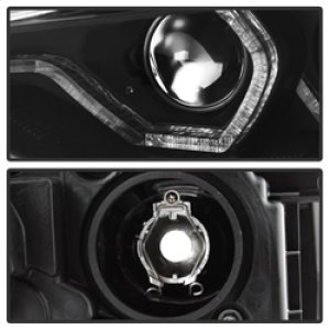 BMW 3 Series Headlights - Front - SPYDER - Projector + LED DRL - Black - `12-`14