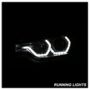 BMW 3 Series Headlights - SPYDER - Projector with LED DRL - Chrome - `12-`14 BMW 3 Series Headlights - SPYDER - Projector with LED DRL - Chrome - `12-`14