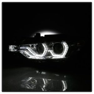 BMW 3 Series Headlights - SPYDER - Projector with LED DRL - Chrome - `12-`14 BMW 3 Series Headlights - SPYDER - Projector with LED DRL - Chrome - `12-`14