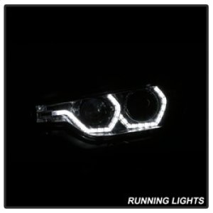 BMW 3 Series Headlights - SPYDER - Projector with LED DRL - Chrome - `12-`14 BMW 3 Series Headlights - SPYDER - Projector with LED DRL - Chrome - `12-`14