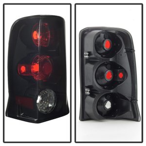 Cadillac Escalade Tail Lights - SPYDER - Euro - Black Smoke - `02-`06