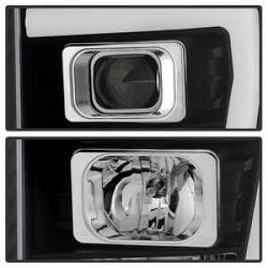 Ford F-250 Super Duty Headlights - SPYDER - V2 Projector - Light Bar DRL - Black - `11-`16 Ford F-250 Super Duty Headlights - SPYDER - V2 Projector - Light Bar DRL - Black - `11-`16