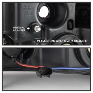 Ford F-150 Headlights - SPYDER - Projector with Light Bar DRL - Black - `04-`08 Ford F-150 Headlights - SPYDER - Projector with Light Bar DRL - Black - `04-`08