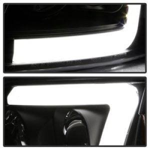 Ford F-150 Headlights - SPYDER - Light Bar Projector - Black - `97-`03