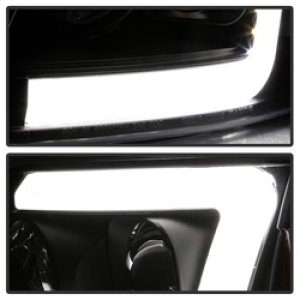 Ford F-150 Headlights - SPYDER - Light Bar Projector - Black - `97-`03