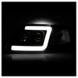 Ford F-150 Headlights - SPYDER - Light Bar Projector - Black - `97-`03
