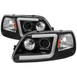 Ford F-150 Headlights - SPYDER - Light Bar Projector - Black - `97-`03