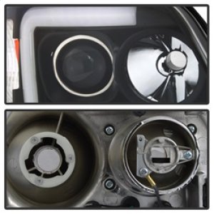 Ford F-150 Headlights - SPYDER - Light Bar Projector - Black - `97-`03