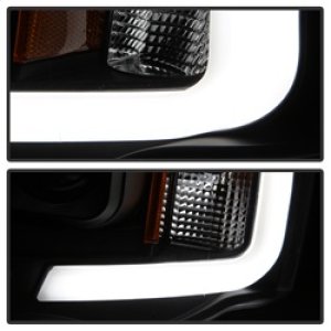 Dodge Ram 1500 Headlights - SPYDER - Light Bar Projector - Black - `02-`05