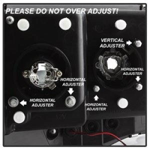 Dodge Ram 1500 Headlights - SPYDER - Light Bar Projector - Black - `02-`05