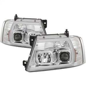 Ford F-150 Headlight Set - SPYDER - Light Bar Projector - Chrome - `04-`08