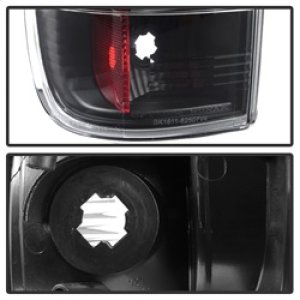 Ford F-250 Tail Lights - Rear - SPYDER - Version 3, Light Bar LED - Black - `08-`16